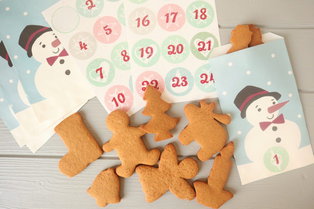 Gingerbread koekjes advent kalender