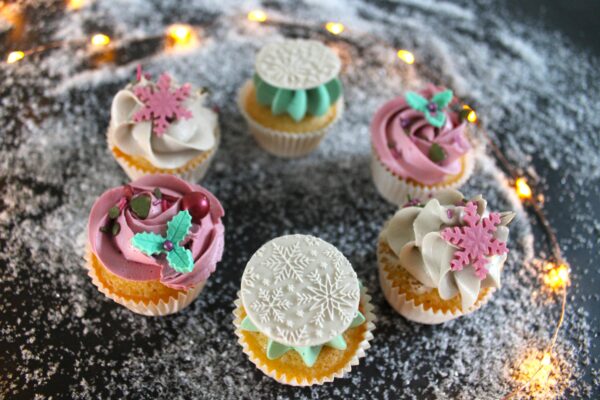 Kerst mini cupcakes