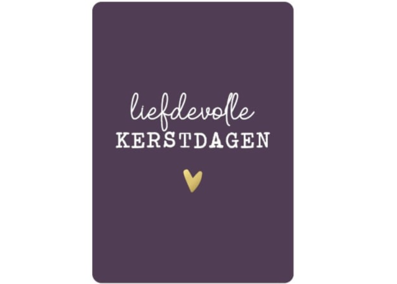 Persoonlijk kaartje om toe te voegen aan je brievenbusdoosje met kerst